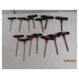 (14) T-Handle HUSKY Hex Wrenches drivers