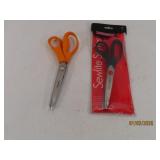 (2sets) Pinking MUNDIAL & FISKARS Sewing Shears
