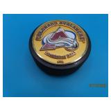 CO AVS Collectors GoldTone Inlay Hockey Puck