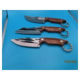 3pc roundend 8' Knives
