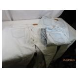 (3prs) LEVI'S 36x32 & 36x34 WhiteishWashed Jeans