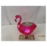 PINK FLAMINGO LightUp Candle LiquidFilled Hldr $80