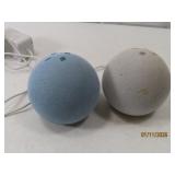 (2) AMAZON ECHO Blue/White Electronics