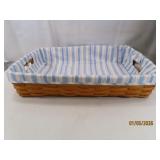 LONGABERGER large 20'x13' lined Serving Basket