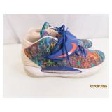 NIKE sz10.5 Psychedelic Blue/Red Sneakers Shoes