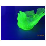 Antique Urainum Glowing 3' BIRD fullbody Candlehld