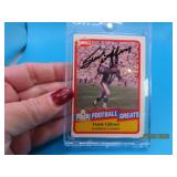 autographed FRANK GIFFORD Football Card