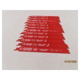 (12) New DIABLO 9' BiMetal Cutting Sawzall Blades