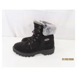 LUGZ womens7 Black Fur Boots EXC