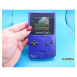 Nintendo Purple GAMEBOY Color + Game *no back wrk*
