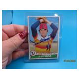autographed JOE NIEKRO Astros Baseball Card
