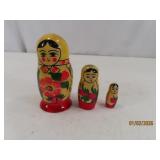Russian 4' Wooden Nesting Doll SET