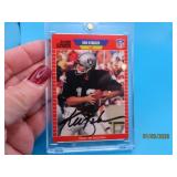 autographed KEN STABLER Football Card