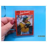autographed JOSE CANSECO Baseball Card