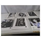 (6) autographed Movie/TV Female 8x10 Star Photos