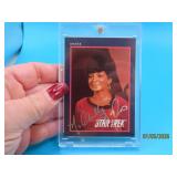 autographed Star Trek UHURA Card
