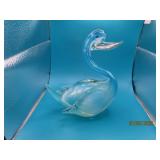 Solid 8' Art Glass TranslucentBlue Duck Murano?