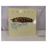 Autographed BOSTON single Amanda Vinyl Album