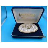 Montana SilverSmiths WEATHERBY 50yr Belt Buckle EC