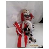 30' Creepy Clown hanging Lifelike Decor Scary