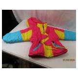 Girls sz4T 'P.Y.C.O.!' Winter Bright Coat