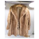 vintage LLOYD'S Fur Womens Coat OLEG CASSINI Med
