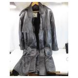 Leather WILDE MensMD Black Trenchcoat NICE