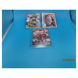 (3) autographed ROD WOODSON Steelers Cards