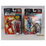 (2) on card 25yr (2007) GI JOE Toys Fig Cobra/Ninj