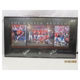 Signed JOHN ELWAY 36'x20' Framed Broncos Art Pic