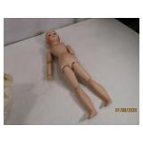 All Porcelain 16' Doll signature on head EXC