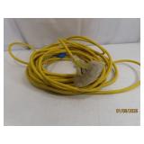 50' Medium Duty 3end Yellow Extension Cord