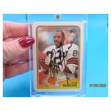 autographed OZZIE NEWSOME 1988 Football Card