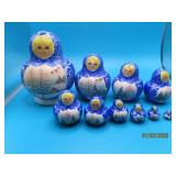 Russian 4' Handpainted Crafted Nesting Doll SET