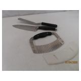 (3) Pampered Chef Utensils Knife~Speader~Cutter
