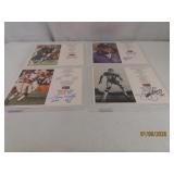 (4) autographed Hall Of Fame Football 8.5x11 Photo