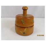 Antique 4.5' Wooden ButteryType Press (decals)