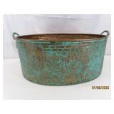 vtg CopperType SceneEmbossed vtg 15' Pot unique