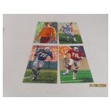 (4) autographed 1996 HOF Football 4x6 Cards GIBBS