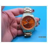 Mens US POLO GoldToned 1.75' Watch EXC