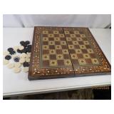 20' Wood Inlaid Chess/Checker/BG Board 20'
