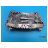 LtdEd (1981) vtg STIHL embossed Belt Buckle