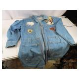 vtg JEAN BLUE SouthWest Patch szMD Denim Jacket