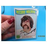 autographed TOM DEMPSEY Saints Football Card