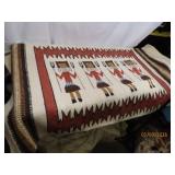 SouthWest Native 29x58 NavajoType Rug VG+