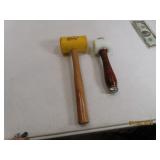 (2) LeatherWorking Mallets hammers