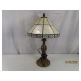 Stained Glass Accent 20' Table Lamp 10'shade as is