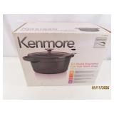 New 5.5qt Black Enamel Cast Iron Dutch Oven KENMRE