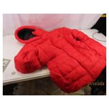 womensLG THE NORTH FACE red Slick Winter Coat