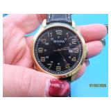 Mens BULOVA 1.75' GoldToned Wrist Watch